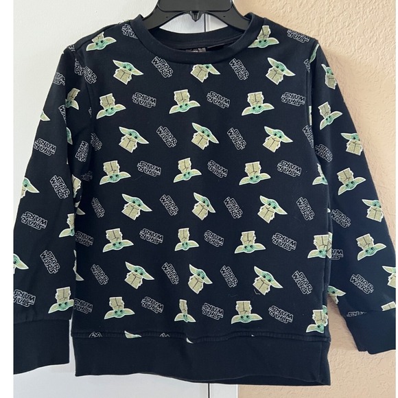 Star Wars Other - Star Wars Yoda Sweatshirt Boys Size M Logo Graphic Pullover Crewneck